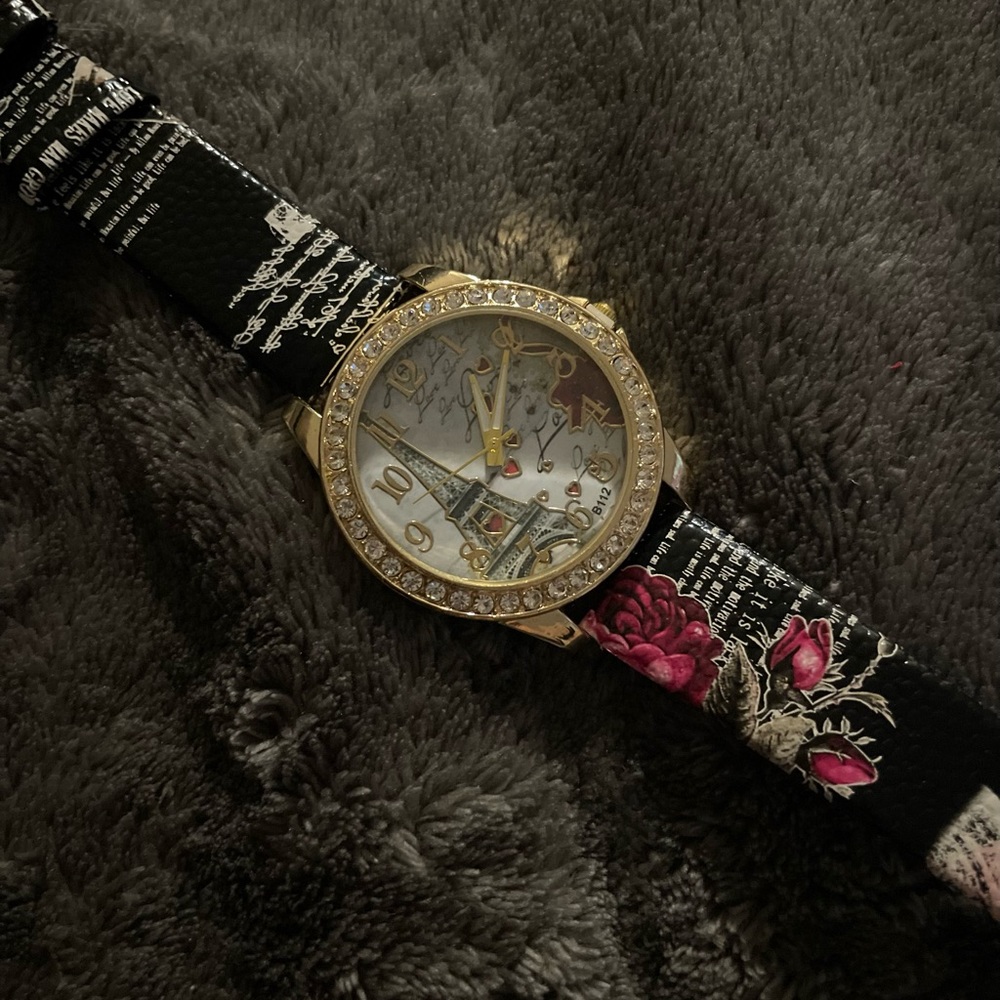 Paris themed wristwatch